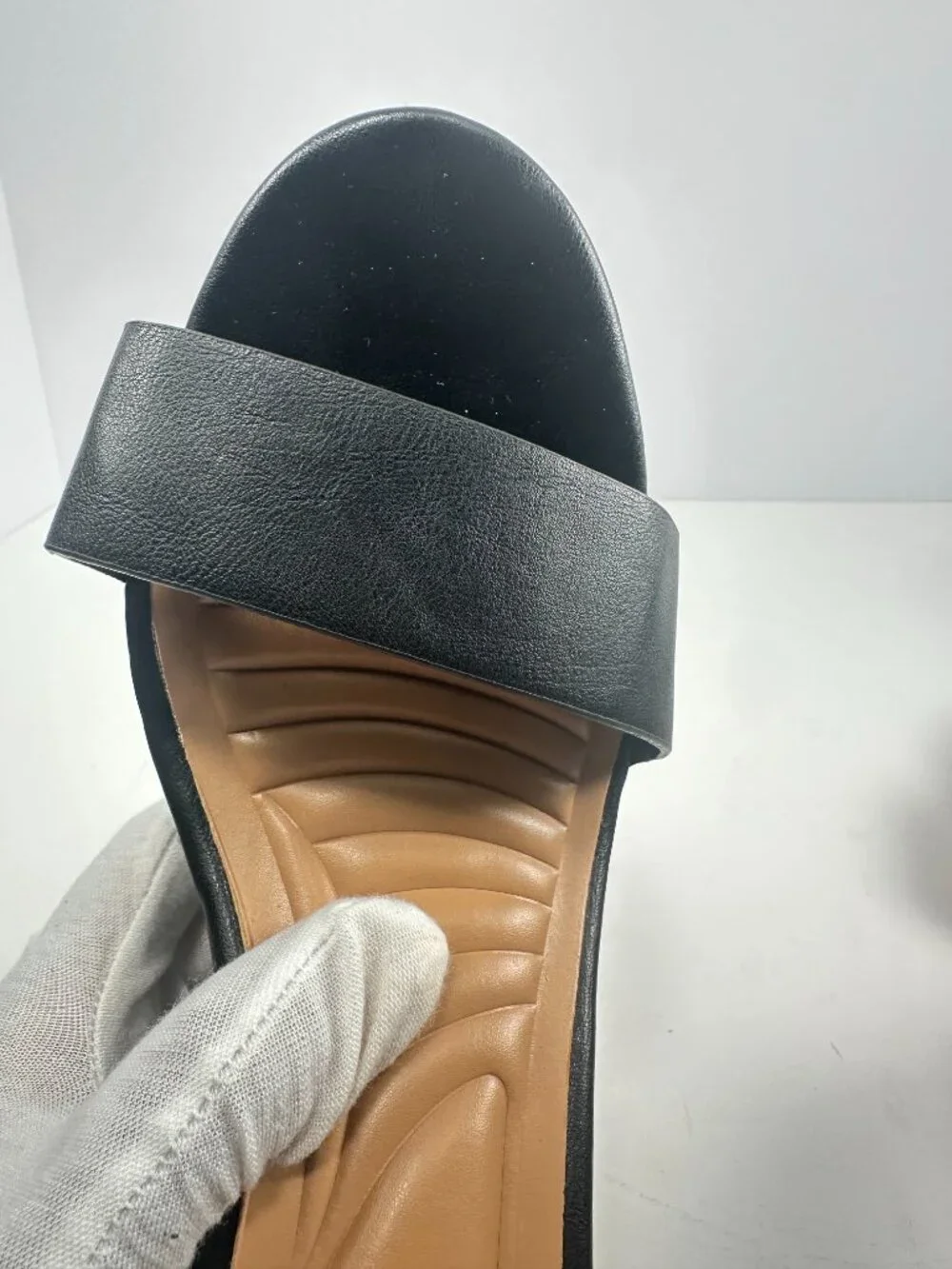 Bamboo Black/Colorful Flowers Platform Heels